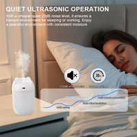 Diffuseur de parfum d'huile essentielle de 220ml Portable Mini pulvérisateur de brume fraîche à ultrasons Led veilleuse bureau chambre humidificateur d'air