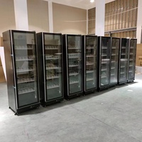 Warehouse Style Supermarket Luxury Beverage Cabinet Air-cooled Suitable for Beverages Beer Milk Etc