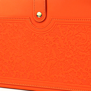 Coffret Cadeau de Luxe Orange Matelassé en Cuir PU pour Deux Bouteilles de Vin ou Spiritueux – Boîtes Vides pour Sommeliers de Marque - Product Image 6
