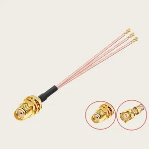 SMA nữ để U.FL đa đầu cáp SMA để IP1 2 3 4 5 6 8 cách cáp 4G Wifi Antenna Pigtail mở rộng RF rg178 Cáp - Product Image 3