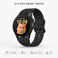 Montre connectée GPS AMOLED 1,43 pouces 2026 G12, 400 mAh, étanche 3 ATM, pour sports de plein air, avec appels Bluetooth