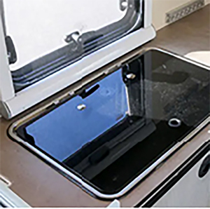 Estufa de Gas RV de acero inoxidable 304, tapa de vidrio templado, estufa de Gas para autocaravana, estufa de Gas de remolque de peso de 3,97 kg - Product Image 3