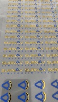Autocollants de transfert personnalisés, impression imperméable, vinyle, étiquette d'emballage, effet métallique 3D, étiquette de transfert UV, autocollants logo
