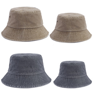Sombrero de Pescador Unisex de Mezclilla, Algodón Lavado, Protección Solar, Estilo Europeo, para Primavera/Verano, Talla Adulto - Product Image 1