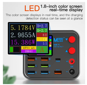Многофункциональное 8-портовое зарядное устройство для мобильного телефона - Product Image 3