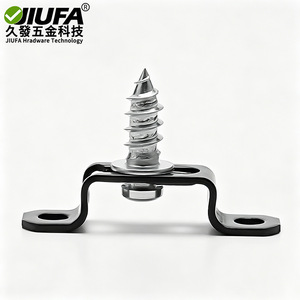Connecteur de meuble dissimulé JiuFa 5 mm en acier au carbone noir, support durable pour étagère de placard - Product Image 2