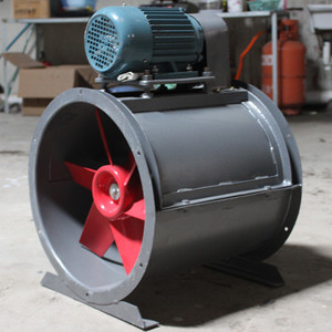 Ventilador axial a prueba de explosiones de 380V y 2900 rpm, ventilador de conducto de hierro fundido con aspas de aluminio y rodamientos de bolas para ventilación y extracción de humo. - Product Image 2