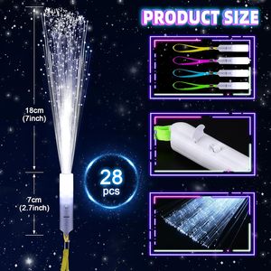 Varita de Fibra Óptica Luminosa LED, Barra de Fibra Óptica con 3 Modos de Luz Blanca para Bodas, Fiestas de Cumpleaños, Despedidas de Soltera - Product Image 4