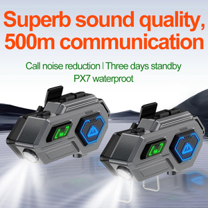 Motorrad helm Headset <span class=keywords><strong>Bluetooth</strong></span> <span class=keywords><strong>Intercom</strong></span> Wasserdichtes Motorrad 500M Intercomm unica tion Moto Inter phone - Product Image 6