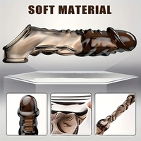 Großhandel Kristall-Penis-Hüllen Masturbation Erwachsene Sexspielzeuge Elektrischer Beliebter Massager Stimulationspunkt Vibrator für Männer