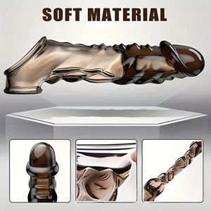 Kristal grosir lengan <span class=keywords><strong>Penis</strong></span> pria masturbasi mainan seks dewasa pemijat populer elektrik titik stimulasi <span class=keywords><strong>Vibrator</strong></span> untuk pria - Product Image 4