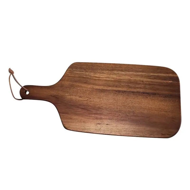 木製無垢材寿司パンアカシアまな板ハンドル付き天然キッチンクリスマスギフト
