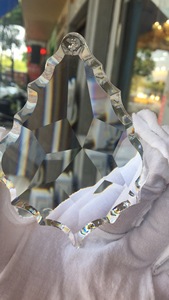 14mm <span class=keywords><strong>Octagon</strong></span> kết nối với 63mm pendeloque hạt pha lê chuỗi đính cườm Vòng Hoa bán buôn - Product Image 4