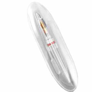 Pluma estilográfica <span class=keywords><strong>de</strong></span> tubo <span class=keywords><strong>de</strong></span> tinta grande, transparente, acrílica nueva, creativa, para maestro y oficina, con gotero - Product Image 1