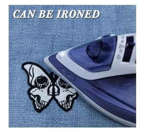 Toppe fantasma farfalla fai da te distintivo Applique ricamato ferro su cucire su toppe per apparecchi di ricamo - Product Image 5