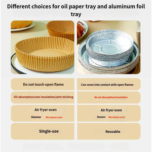 <span class=keywords><strong>Papel</strong></span> <span class=keywords><strong>de</strong></span> Hornear Antiadherente Resistente a Altas Temperaturas, Impermeable y Desechable para Freidora <span class=keywords><strong>de</strong></span> Aire - Product Image 6