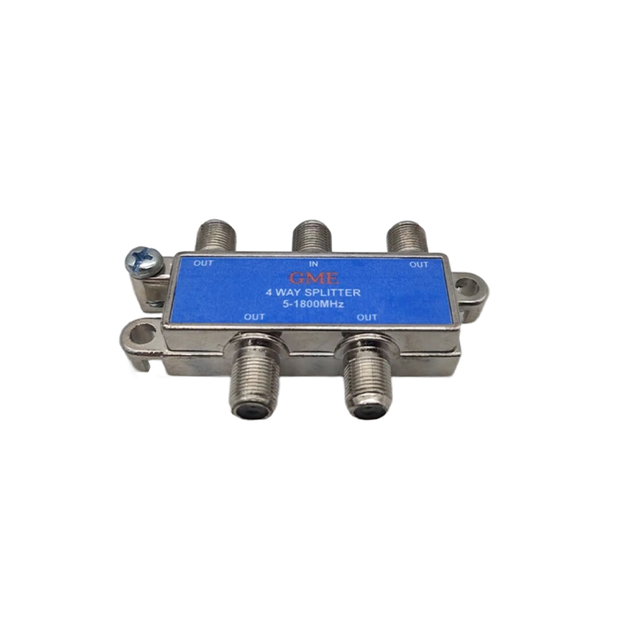 High Performance 5-1800 MHz Dual Mount 4 Way CATV TV Satellite Coaxial Splitter