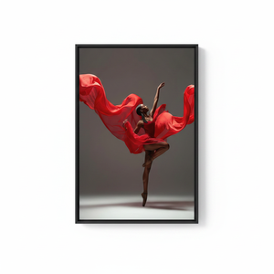 Elegant African Woman Canvas Print: Modern Art for Your Space,<b>BLACK</b> <b>FRAMED</b> CANVAS - Product Image 2