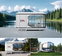 Casa Capsula in Alluminio M3 Prefabbricata Modulare con Illuminazione Intelligente e Bagno per Hotel e Campeggi