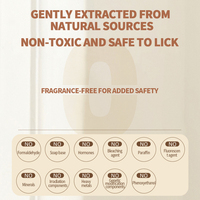 Baume pour pattes d'animaux à double tube - Extraits naturels pour la protection et la douceur des pattes, sans parfum, propre et hygiénique
