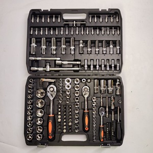 172 Mảnh Thép Không Gỉ Tự Động Sửa Chữa Cờ Lê Thiết Lập 24-Răng Nhanh Chóng Phát Hành Tay Áo Ratchet Hàng Loạt Đầu Công Cụ Cho Tay Duy trì OEM - Product Image 5