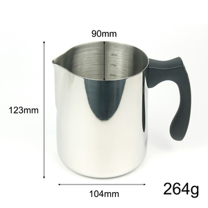 Pichet à cire en acier inoxydable de 32 oz/900 ml pour faire des bougies, <span class=keywords><strong>pot</strong></span> à fondre pour le beurre, le <span class=keywords><strong>café</strong></span>, le thé, avec poignée - Product Image 5