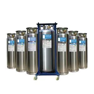 Matraz Dewar de nitrógeno líquido térmico vertical de acero inoxidable LN2 Dewar