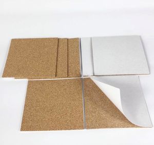 Cuadrados de <span class=keywords><strong>Corcho</strong></span> Autoadhesivos al por Mayor, Láminas de Respaldo para Manualidades, Posavasos, Azulejos Circulares para Pared, Resistentes, Ecológicos, 2 mm de Grosor - Product Image 4