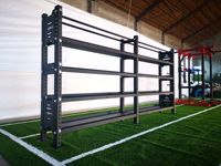 Étagère de rangement multifonction en acier et métal pour équipement de musculation et kettlebells