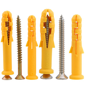ชุดสกรูยึดผนังพลาสติก Yot Expansion Plug ขนาด 6 8 10 มม. สำหรับยึดผนังยิปซัมและคอนกรีต - Product Image 2