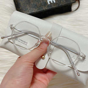 Montures de lunettes en titane 6809TR, ovales, monture intégrale, verres en résine, unisexe, verres plats confortables, origine Danyang - Product Image 3