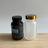 Prix d'usine – Flacon en verre vert de 60 ml, 120 ml, 150 ml pour compléments alimentaires, pilules, médicaments, capsules, avec bouchon blanc à sécurité enfant