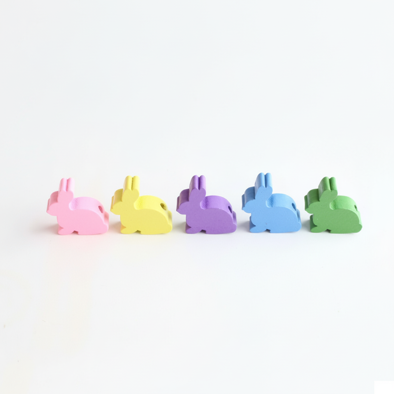 Little Daisy Colorful Wooden Beads Spring