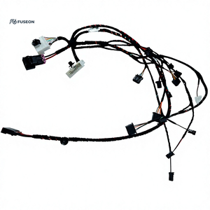 Faisceau de câblage principal du tableau de bord du véhicule, assemblage dense multi-branques, connecteur noir-rose, personnalisé OEM 12V 24V - Product Image 2