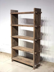 Libreria in Legno Recuperato Stile Rustico Vintage per Soggiorno, Vendita all'Ingrosso dalla Cina - Product Image 2