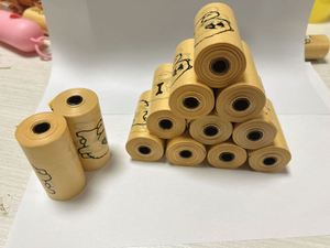 Disposable <b>Compostable</b> Basics Dog Pet Waste Poop <b>Bags</b> Eco Friendly Trash Garbage Pet Dog Waste Poop <b>Bag</b> - Product Image 5