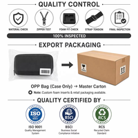 Étui rigide portable en EVA anti-odeur pour café, sac de transport étanche et antichoc noir avec fermeture éclair pour commandes en gros