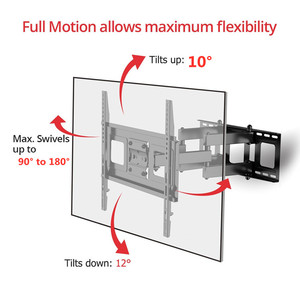 32-60 ''Telescoping TV Wall Mount Xoay 90 đến 180 Độ Xoay Gấp LED TV Tường Gắn Giá Đỡ - Product Image 5