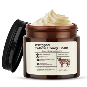 Baume de suif de marque privée hydratant pour les soins de la peau baume de suif de boeuf fouetté biologique au miel de Manuka crème hydratante - Product Image 1