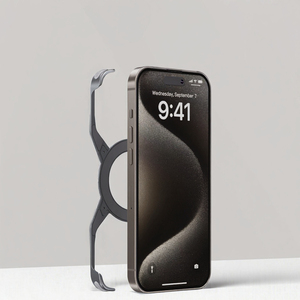 Strong Phone case Aluminum Magnetic Ring Shaped Case for <strong>IPhone14pro</strong> 16promax Business Design with 15pm Borderless Phonecase - Product Image 3
