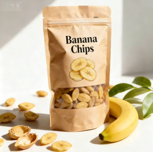 Bolsa Doypack Personalizada, Resellable, Compostable, de Papel Kraft, con Ventana, para Frutos Secos - Product Image 3