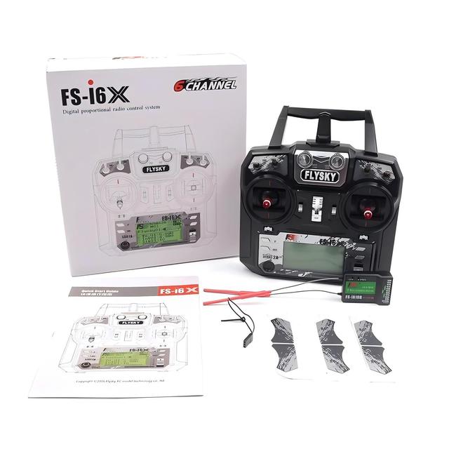 FLYSKY FS-i6X 10CH 2.4GHz AFHDS Toy Part 2A RC Transmitter With X6B/iA6B/A8S/iA10B Receiver for RC FPV Cars Boats Drone Airplane