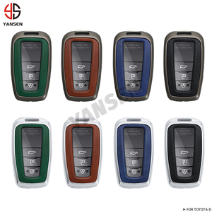 <span class=keywords><strong>เคส</strong></span>รถยนต์หนังดีไซน์หรูหราสำหรับ Toyota Prius Camry Corolla C-HR RAV4 Prado อุปกรณ์เสริมพวงกุญแจ - Product Image 6