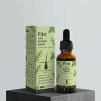 Sérum de croissance capillaire à l'huile de ricin et au romarin, formule à base de plantes biologiques, nourrissant, pour hommes et femmes, sans prostaglandine, étiquette privée, vente en gros