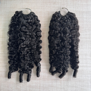 Extensions de cheveux naturels bouclés afro kinky de qualité supérieure, style Jerry, pour tresses, en stock, vente en gros - Product Image 5