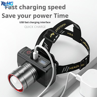 Phare LED haute puissance super lumineux à faisceau réglable, étanche IP67, portée 300-499M, construction en plastique pour la plongée et le camping
