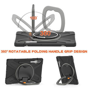 Porte-crayon pour <span class=keywords><strong>Samsung</strong></span> Galaxy Tab <span class=keywords><strong>S7</strong></span> Plus, <span class=keywords><strong>12</strong></span>.4 <span class=keywords><strong>pouces</strong></span>, T970, en Silicone résistant aux chocs, poignée à pression, rose arc-en-ciel - Product Image 3