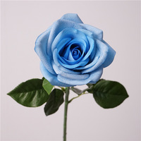 Moderne Herbstfarbene Corolla-Rose Handgefertigte Feuchtigkeitsspendende Kunstseide-Blume Rustikale Hochzeits-, Heim- und Büro-Tischdekoration