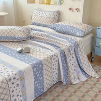 Nouvelle drap plat en coton 400TC amélioré, écologique, lavable, anti-boulochage, design moderne pour hôpitaux et hôtels, drap simple