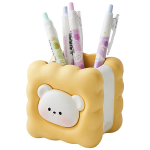 Porte-crayons en forme d'animal, style crème, mignon, pour étudiants, décoration de bureau, rangement, enseignement - Product Image 5